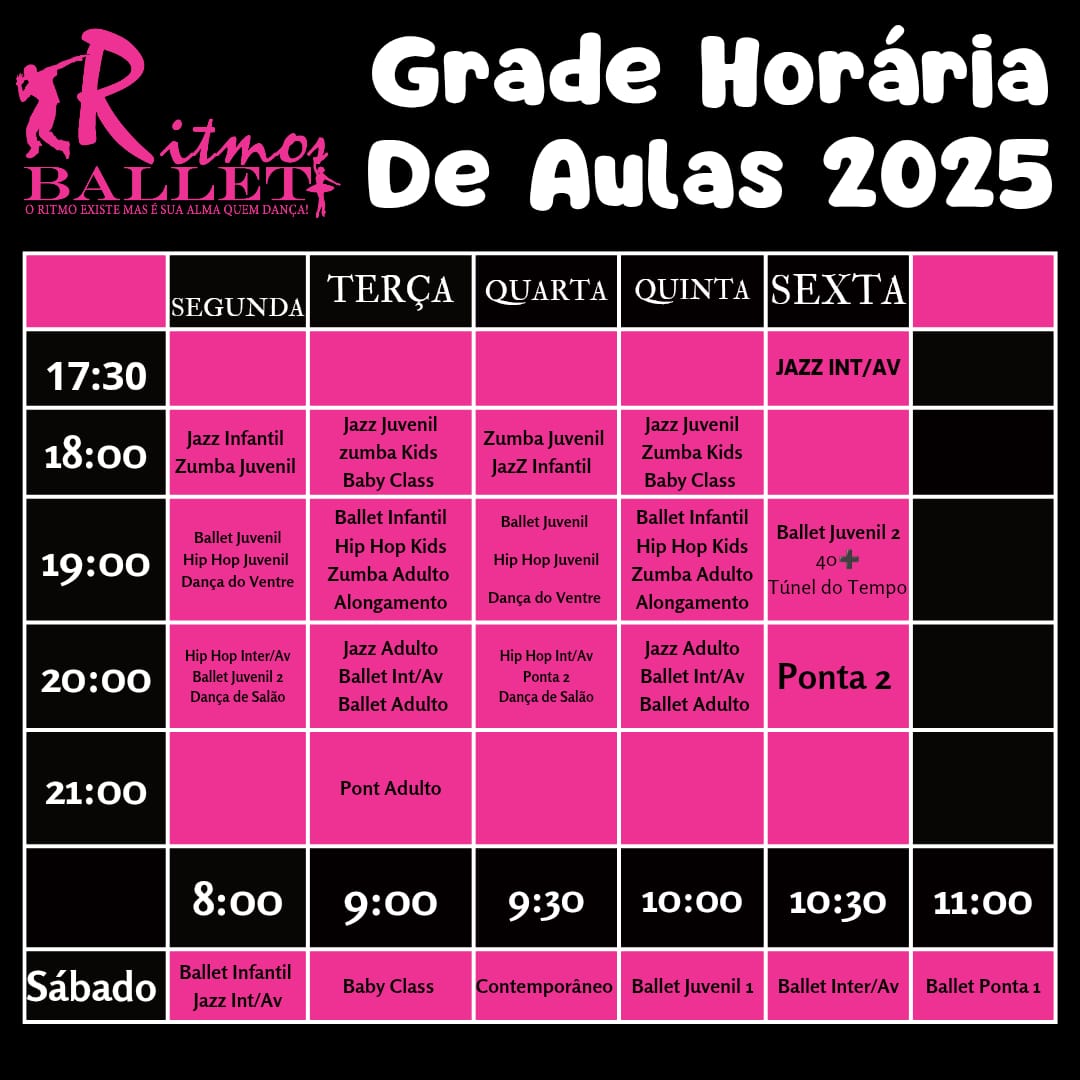 GRADE DE HORARIO DE AULAS 2025