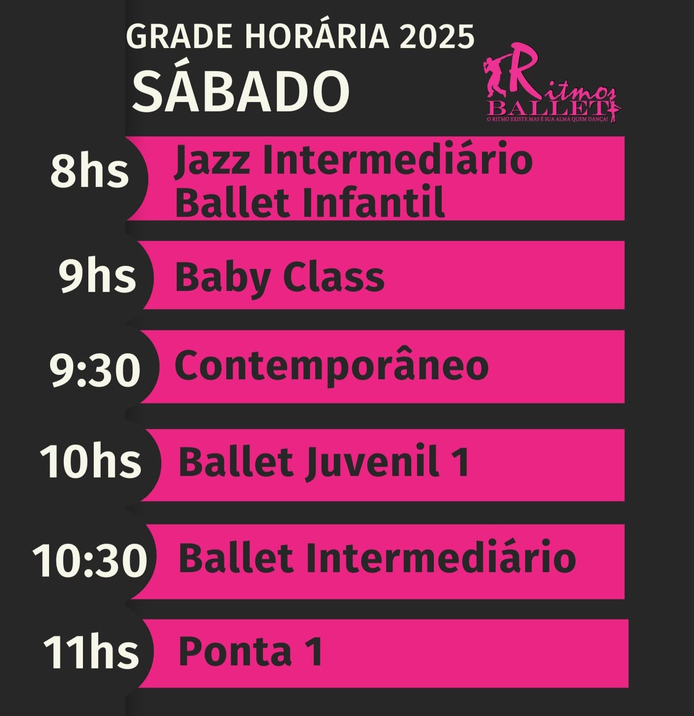 GRADE AULA SABADO