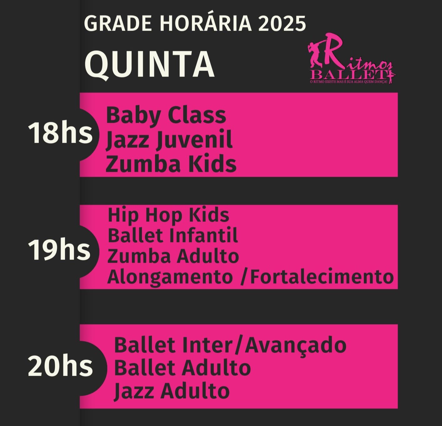 GRADE AULA QUINTA